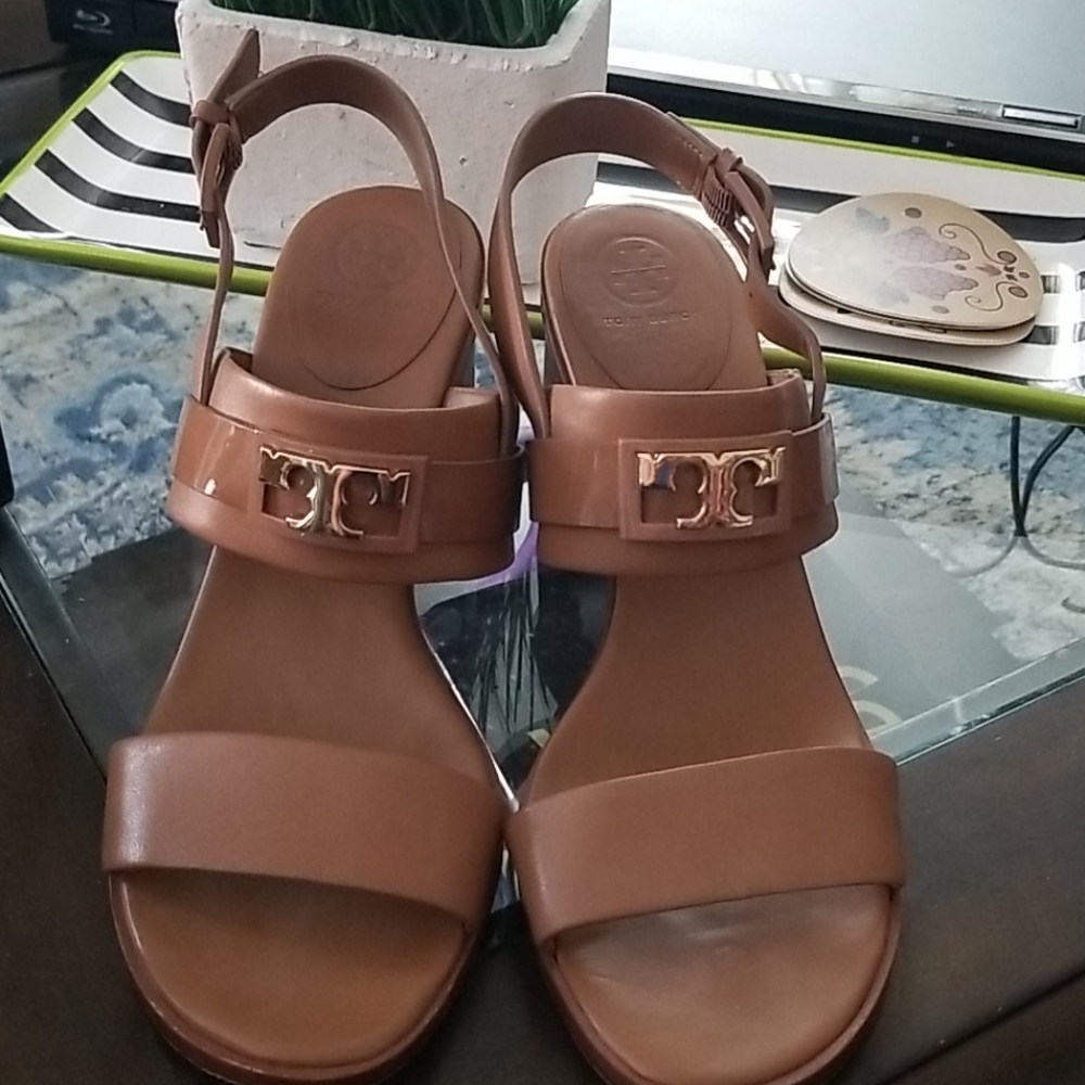 Tory Burch Gigi Royal Tan Sandal size 10